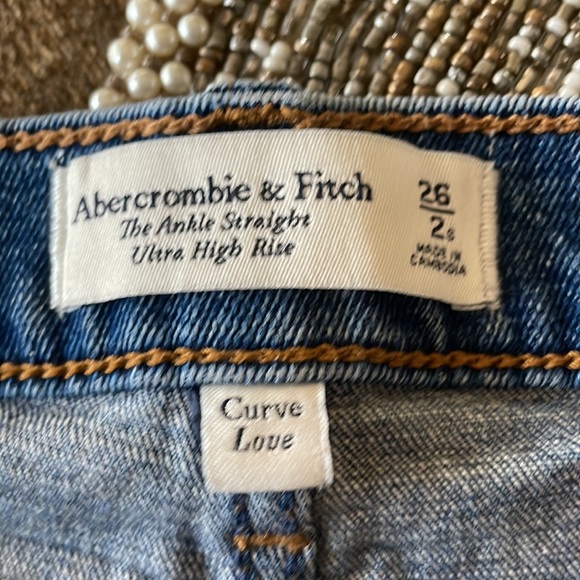 Abercrombie and fitch the ankle straight ultra high rise size 26/2 - Picture 3 of 4